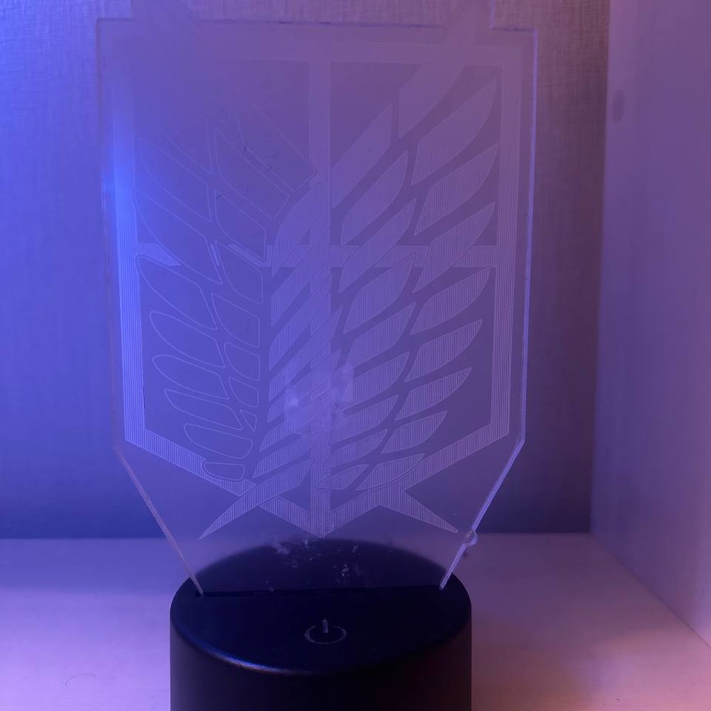 3D LED светильник Attack on Titan