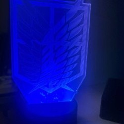 3D LED светильник Attack on Titan - фото 3