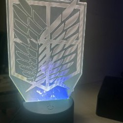 3D LED светильник Attack on Titan - фото 4