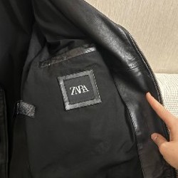 Кожаная куртка Zara - фото 3