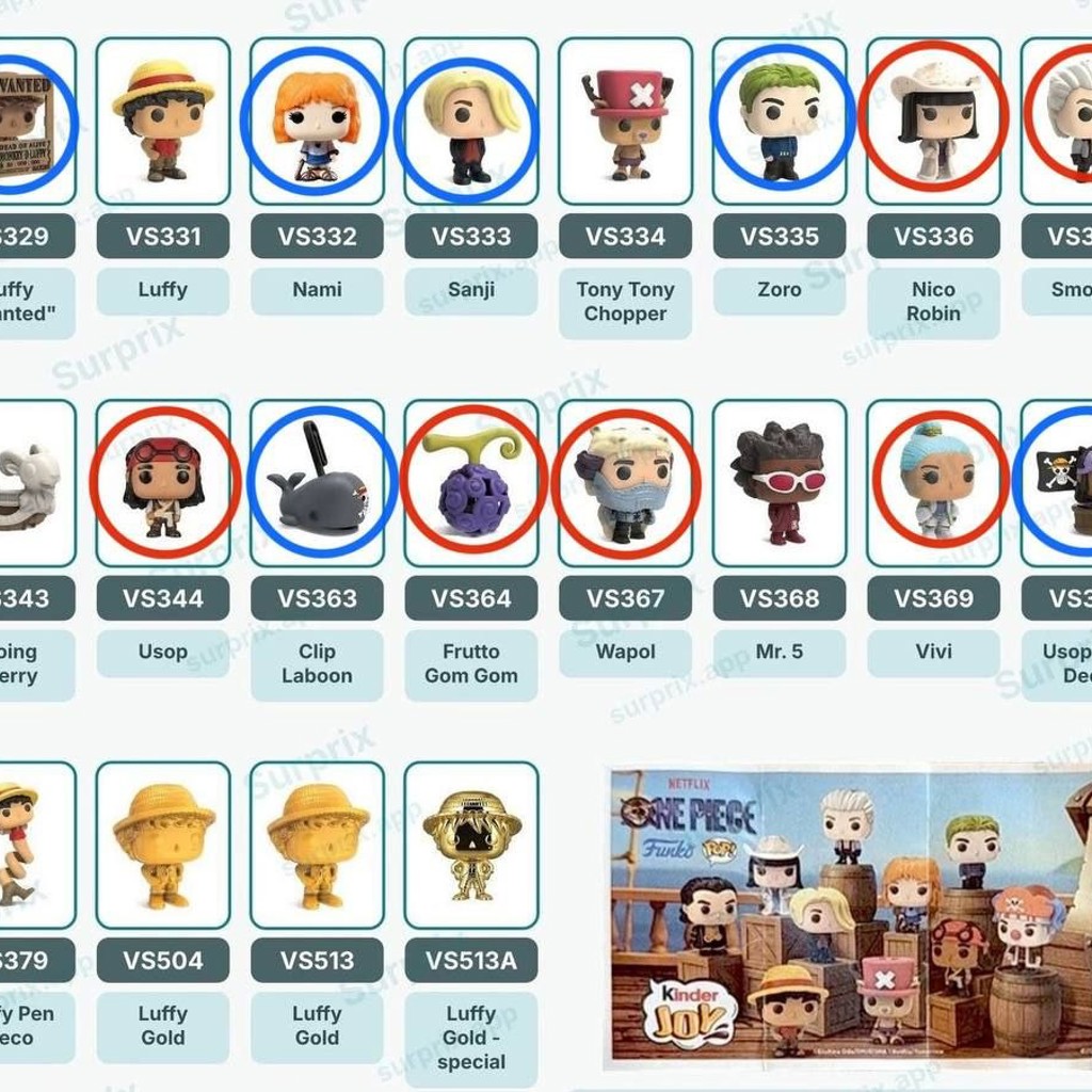 Фигурки One Piece Kinder Joy
