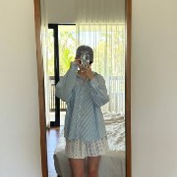 Рубашка в голубую полоску - фото 7