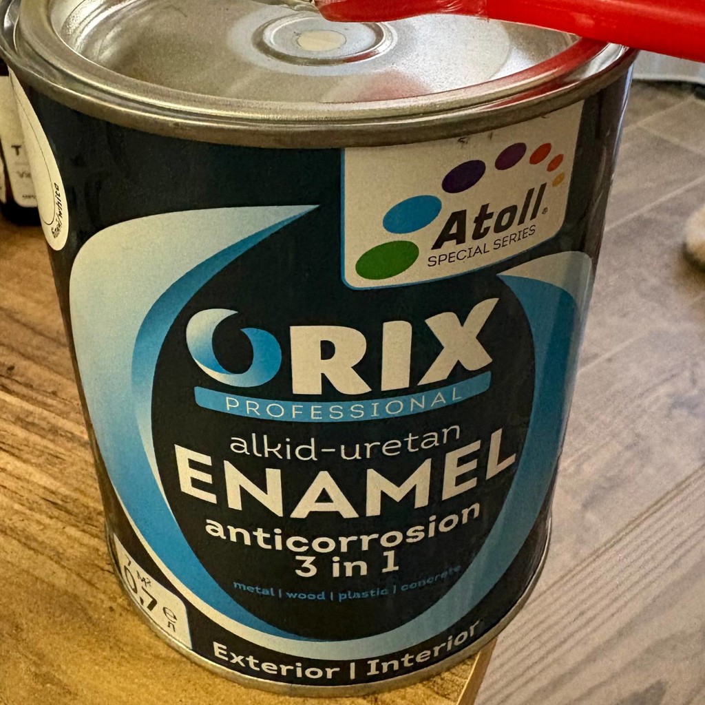 Закрытая белая эмаль Orix