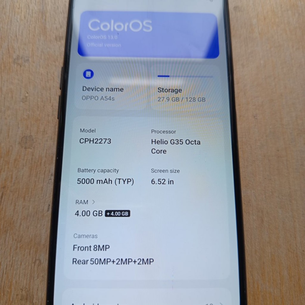 Oppo A54s