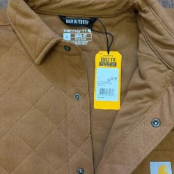 Куртка рубашка Carhartt Heavyweight Quilted Snap - фото 4