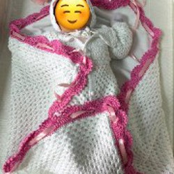 Вязаный комплект на выписку - фото 2