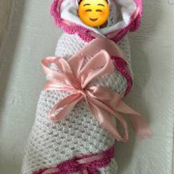 Вязаный комплект на выписку - фото 3