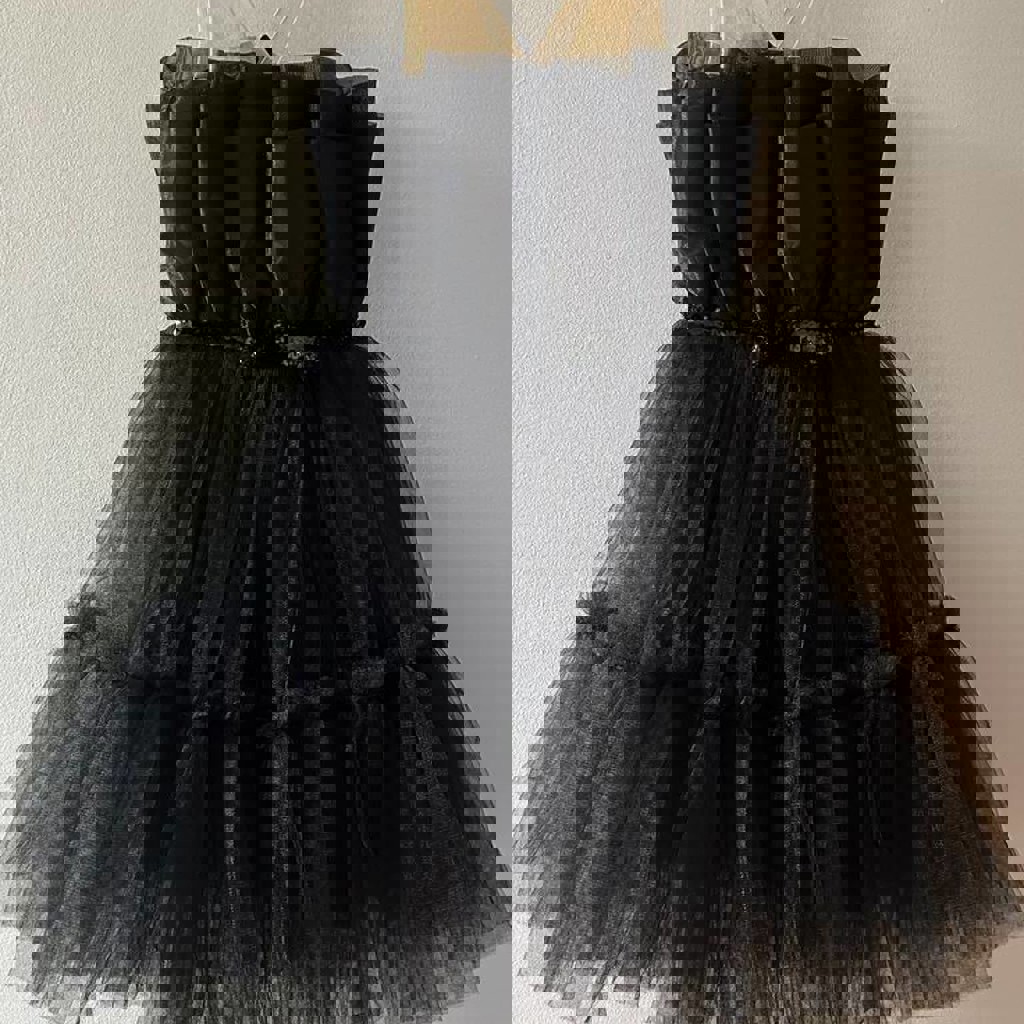 Детское платье чёрное