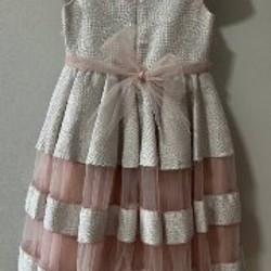 Розовое детское платье - фото 2