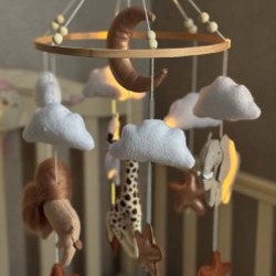 Мобиль с игрушками из фетра - фото 3