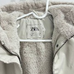 Непромокаемая парка ZARA с мехом - фото 3