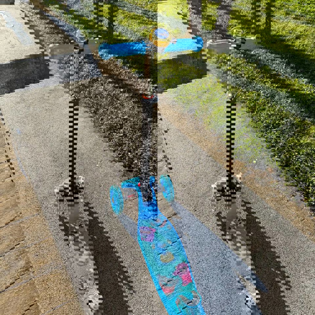 Самокат трёхколёсный JET (голубой)