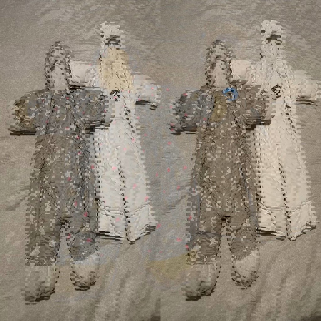 Демисезонный комбинезон серый