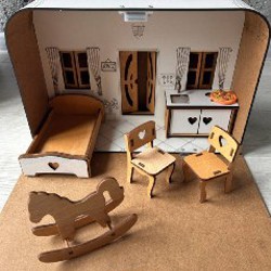 Домик для кукол 2 этажа - фото 3