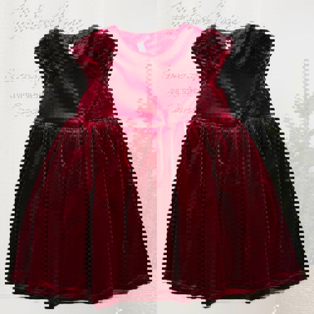 Нарядное бархатное платье