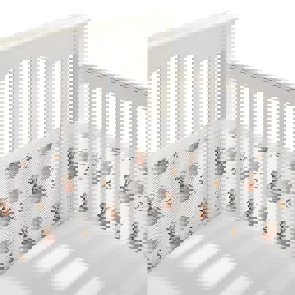 Безопасный дышащий бортик для кроватки