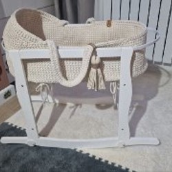 Плетёная люлька с подставкой - фото 1