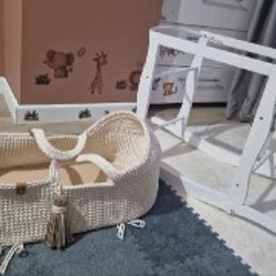 Плетёная люлька с подставкой - фото 2