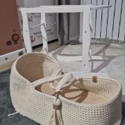 Плетёная люлька с подставкой - фото 3
