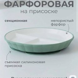 Фарфоровая тарелка на присоске - фото 3