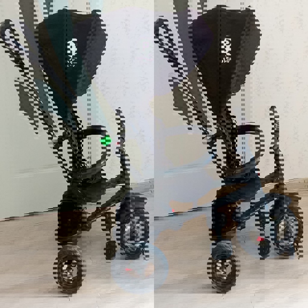 Детский трехколесный велосипед коляска