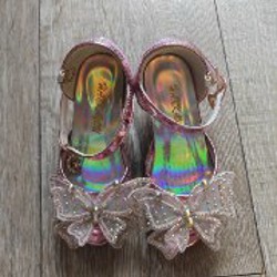 Туфли детские розовые с бабочками - фото 8