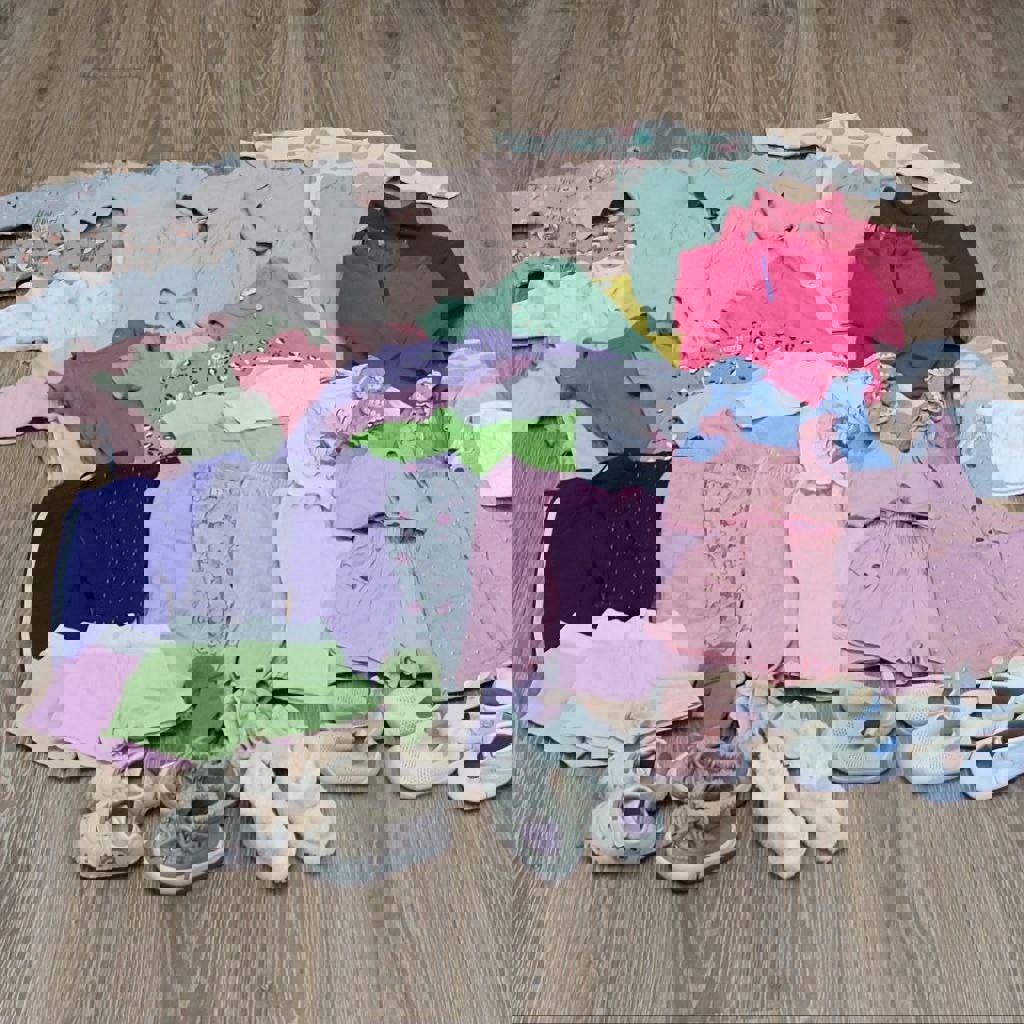 Пакет одежды и обуви на девочку