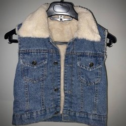 Дублёнка-авиатор с искусственным мехом - фото 1