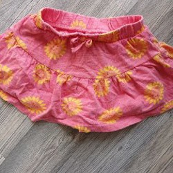 Шорты-юбка с цветочками - фото 2