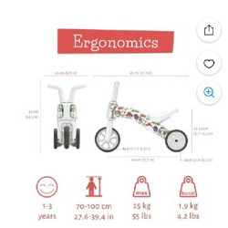 Беговел и трехколесный велосипед Chillafish Bunzi FAD 2 в 1 - фото 2