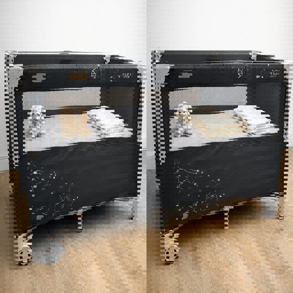 Детская раскладная кроватка-манеж