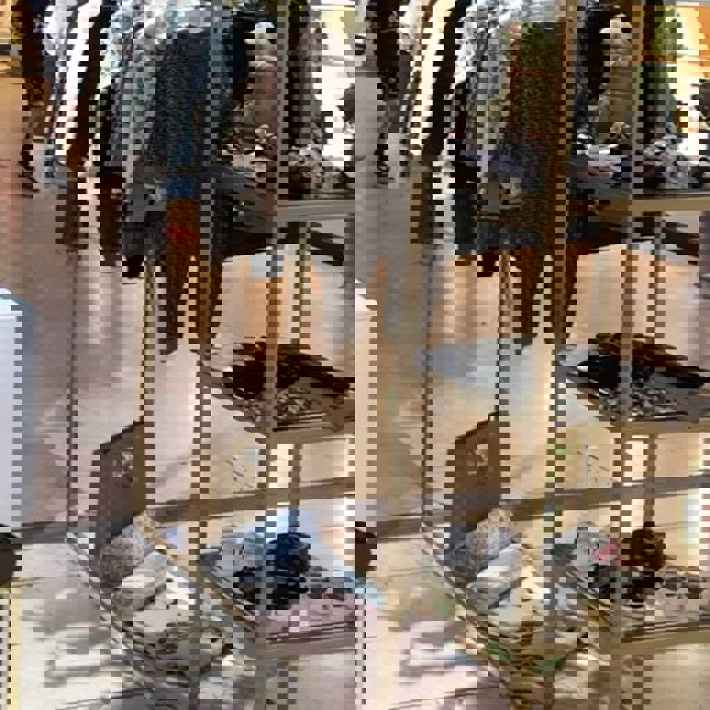 Вешалка с полками