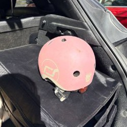 Шлем детский розовый - фото 3