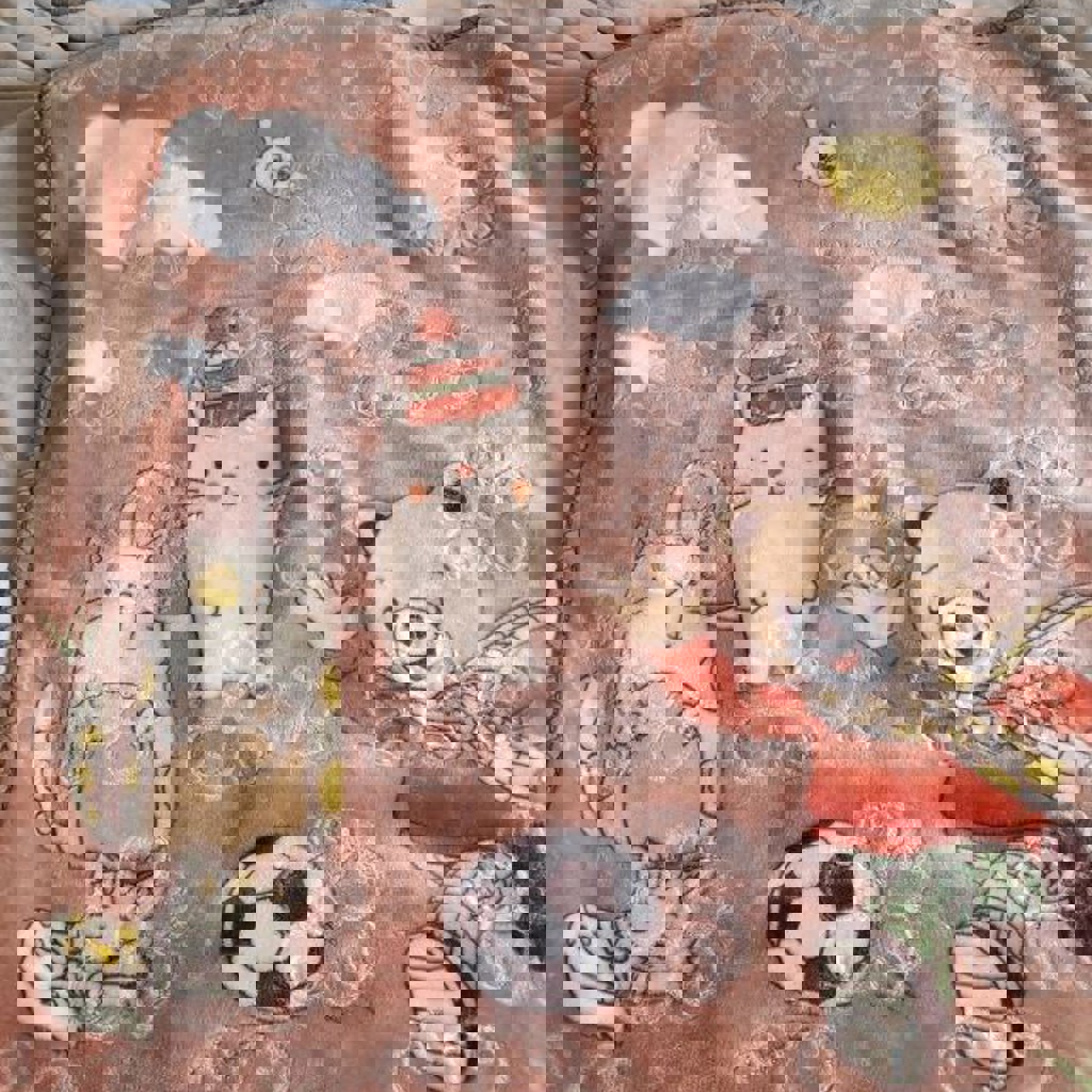 Тёплое одеяло с мишкой