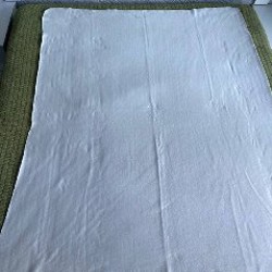 Плед белый флисовый - фото 1