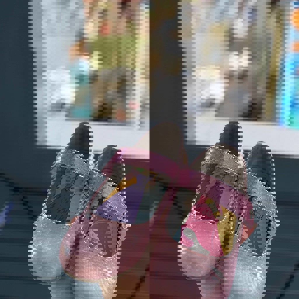 Туфли со сверкающим каблуком