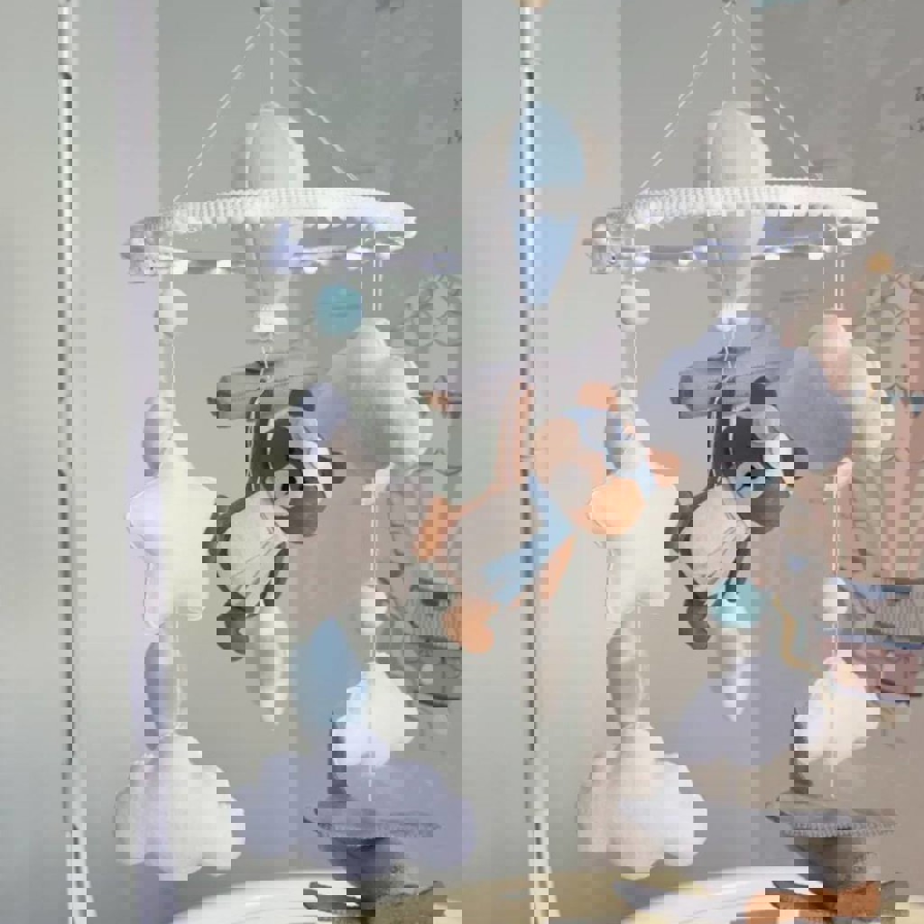 Детский Мобиль из фетра с подсветкой