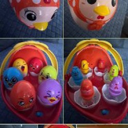 Корзинка-курочка с яйцами - фото 2