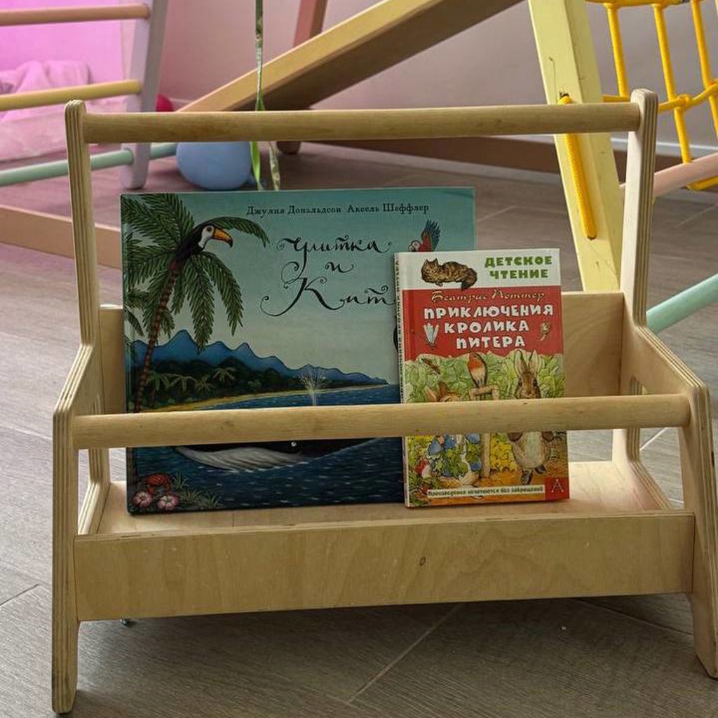 Стойка монтессори для книг