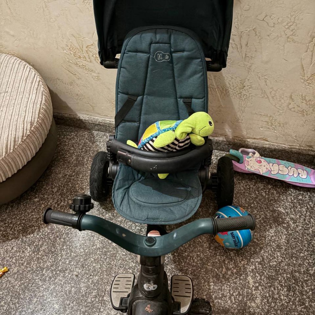 Детский велосипед с родительской ручкой