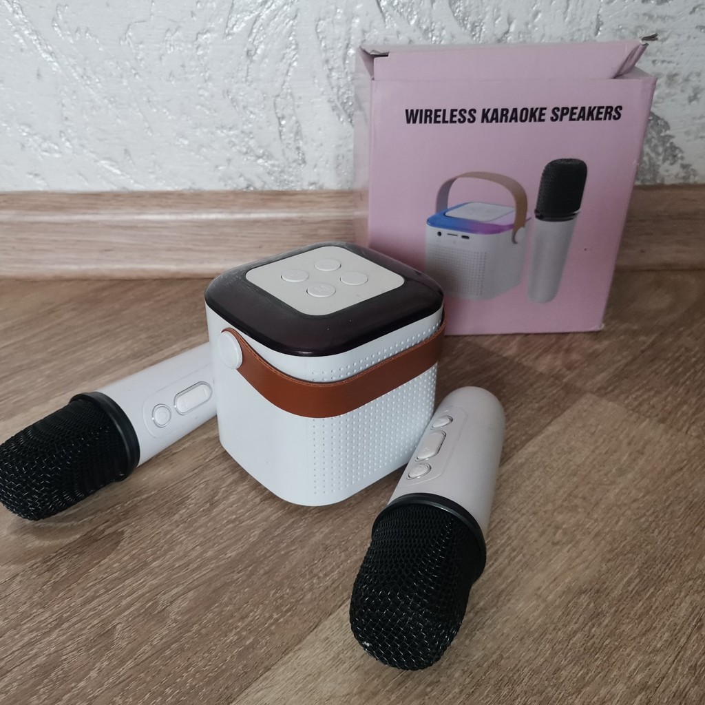 Беспроводная Bluetooth караоке колонка с микрофонами