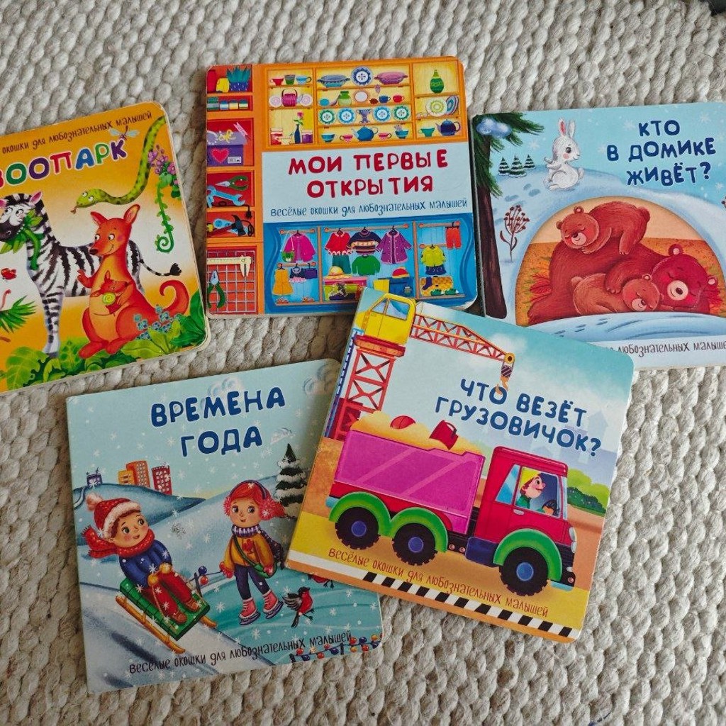 Книжки с окошками для малышей