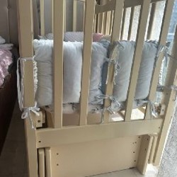 Кроватка с матрасом и бортиком - фото 3