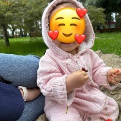 Хлопковый вязаный комбинезон - фото 4