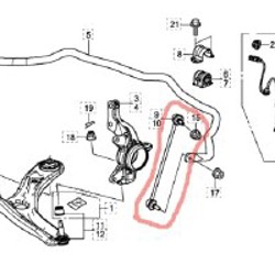 Стойка стабилизатора передняя левая - фото 4