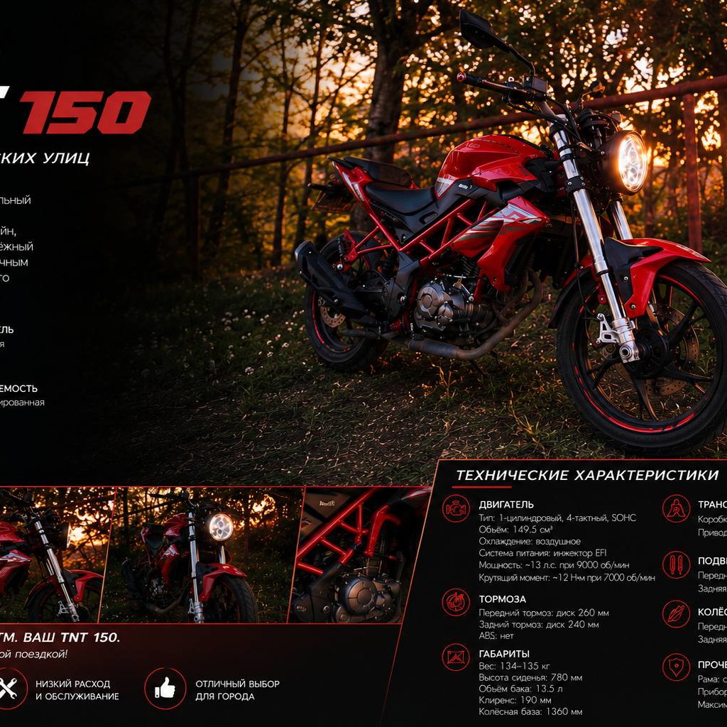 Мотоцикл TNT150i