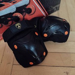 Роликовые коньки + шлем + наколенники Lamborghini - фото 7