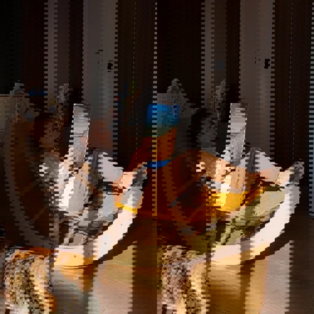 Горка с аркой и гамаком