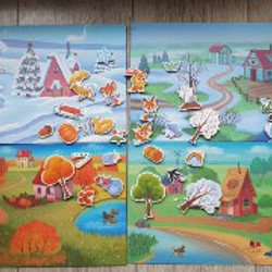 Игра магнитная для изучения времён года 2+ - фото 2