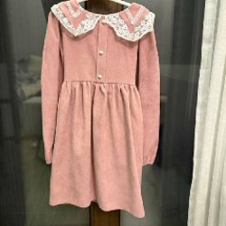 Платье розовое - фото 1